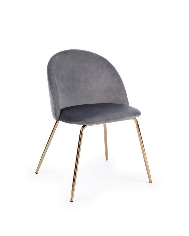 SILLA TANYA TERCIOPELO GRIS OSC SILLA TANYA TERCIOPELO GRIS OSC