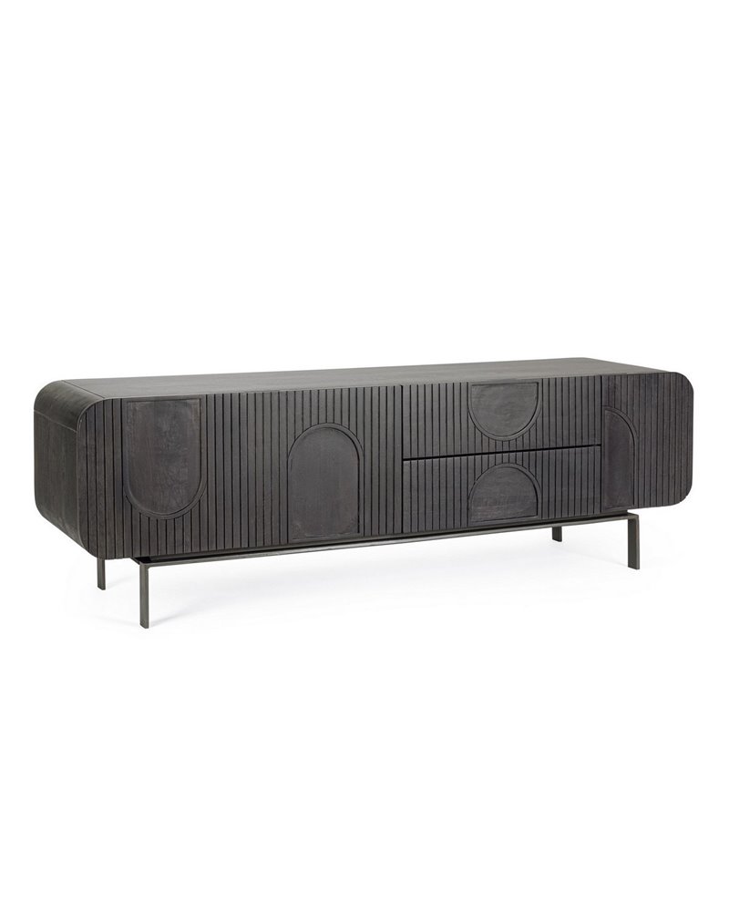 MUEBLE TV 3P-2CAJ ORISSA NEGRO MUEBLE TV 3P-2CAJ ORISSA NEGRO