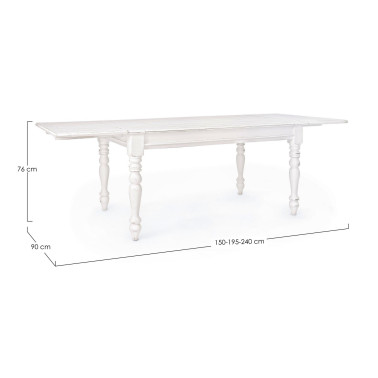 MESA EXT. COLETTE 150-240X90