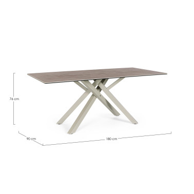 MESA SEAN GRIS PALOMA 180X90