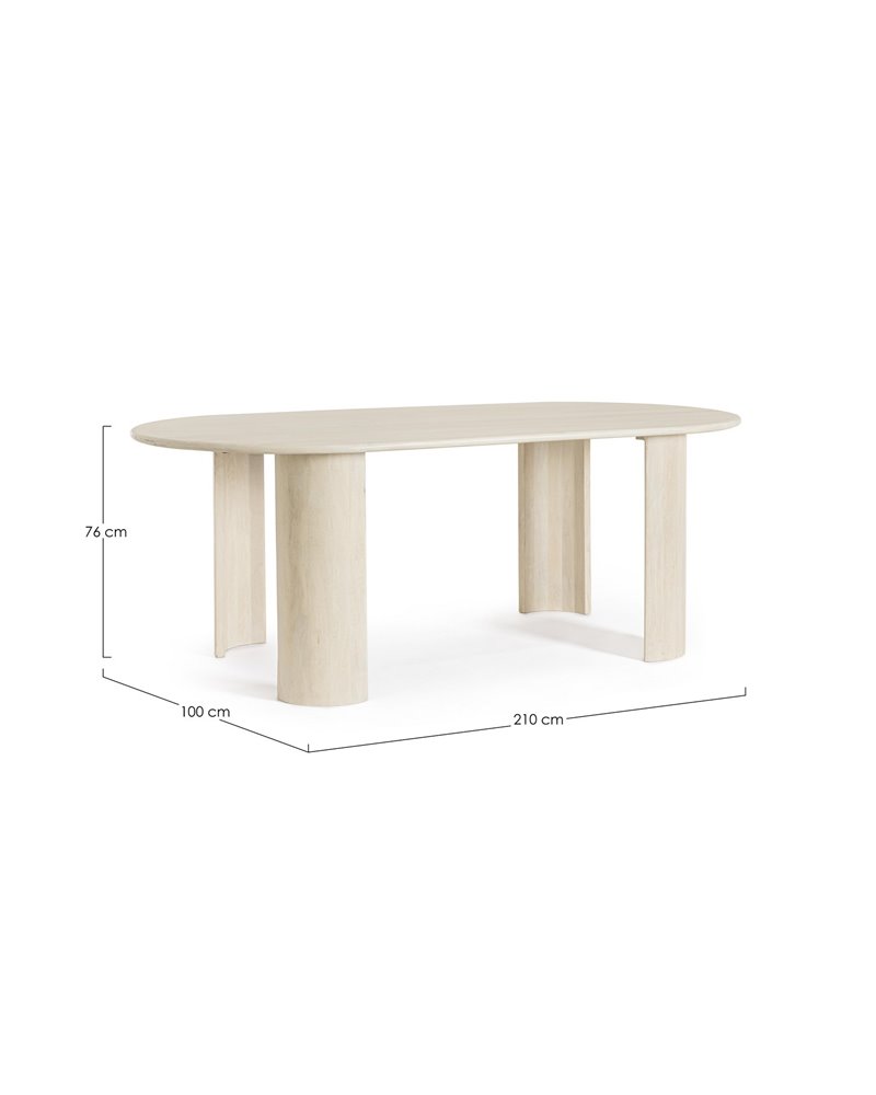 TABLE OVALE ORLANDO NAT 200X100 TABLE OVALE ORLANDO NAT 200X100