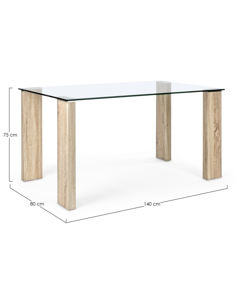 NEW ARLEY NATURE TABLE 140X80 NEW ARLEY NATURE TABLE 140X80