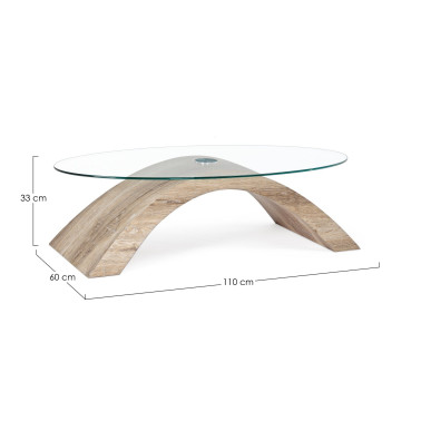 TABLE OVALE KENYA 110X60