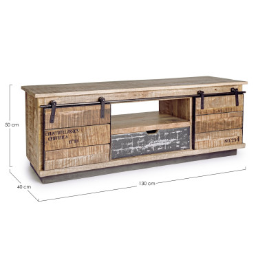 MUEBLE TV BAJO 2P-1C TUDOR