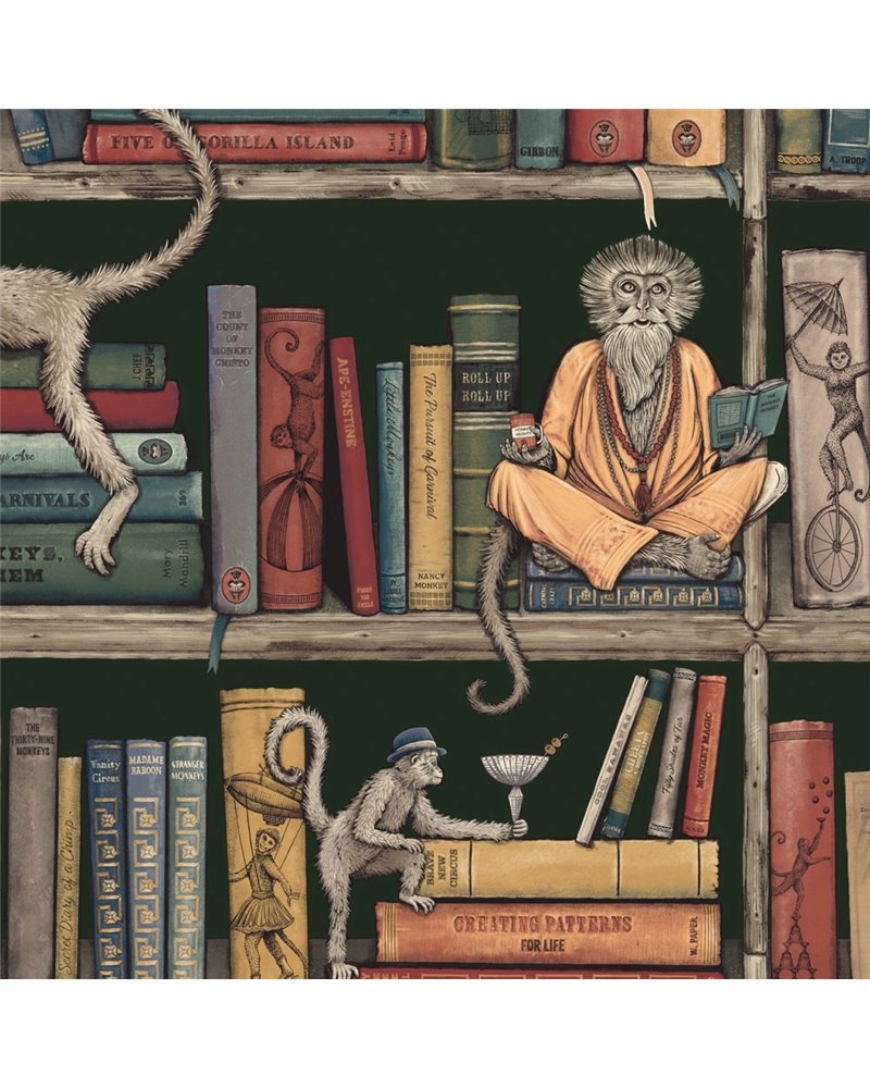 Monkey Library Traditional Green BMCF003-08C Monkey Library Traditional Green BMCF003-08C