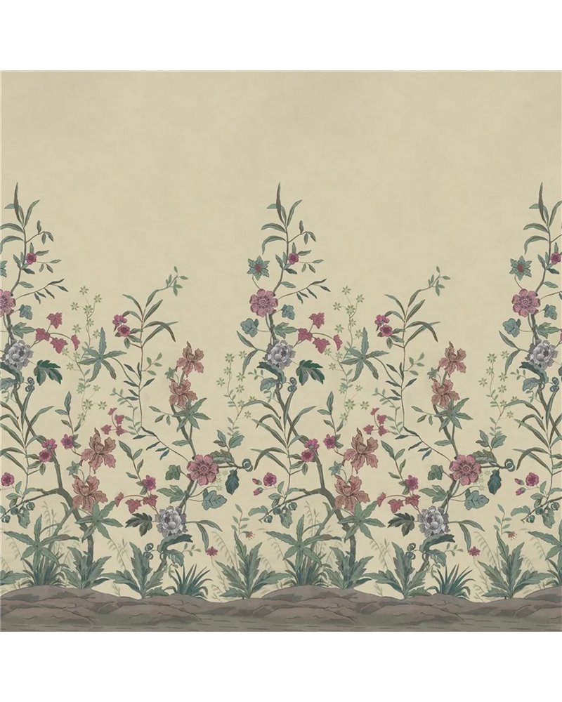 Peacock Toile Scene 2 Parchment PJD6014-03 Peacock Toile Scene 2 Parchment PJD6014-03
