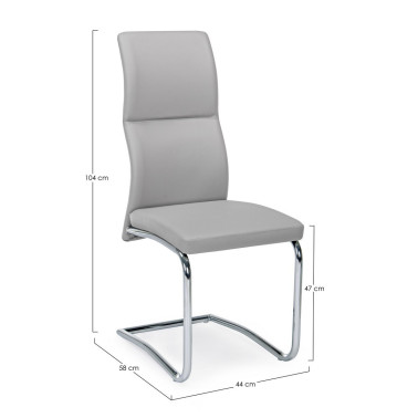 CHAISE THELMA GRIS CLAIR