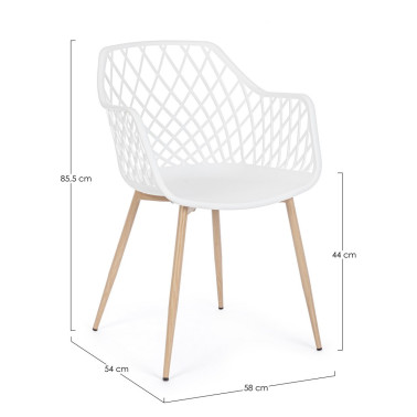 SILLA OPTIK BLANCO