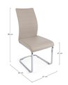 SILLA MYRA PU CAPPUCCINO