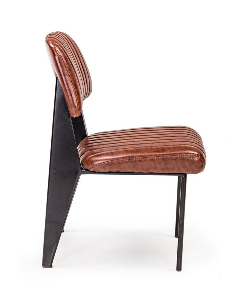 SILLA NELLY NARANJA OSCURO VINTAGE