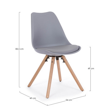 SILLA NEW TREND GRIS