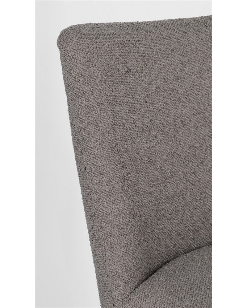 SILLA BEATRIZ GRIS BUCLÉ