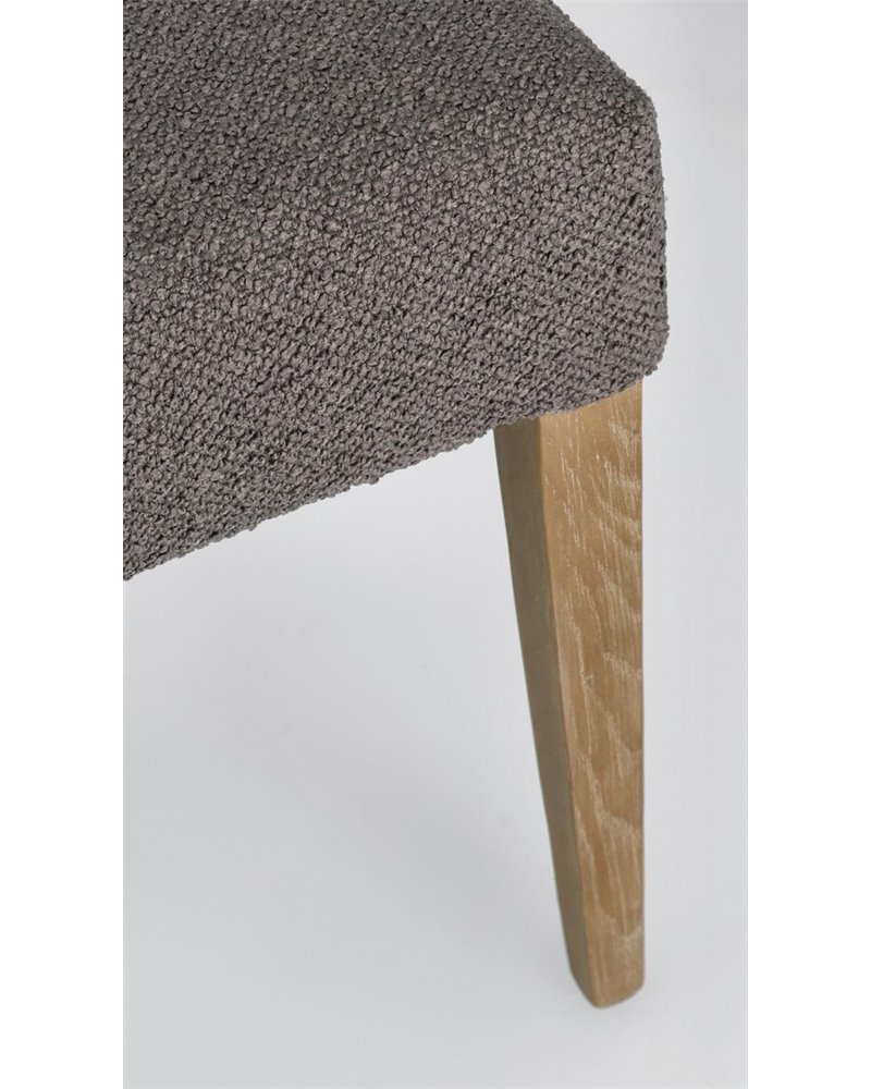 SILLA BEATRIZ GRIS BUCLÉ