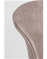 SILLA LOFT PU BEIGE VINT. ESTRUCT. NEGRO