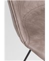 SILLA LOFT PU BEIGE VINT. ESTRUCT. NEGRO