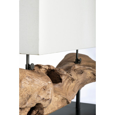 LAMPE DE TABLE KLETA BLANC H55
