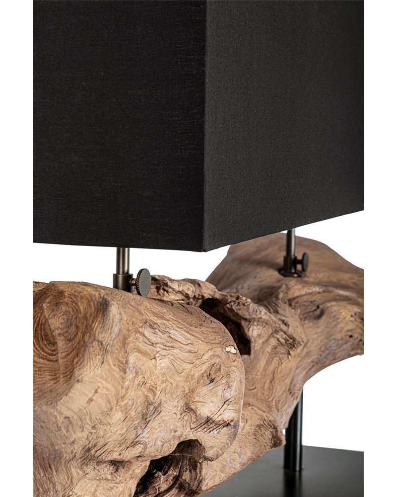 KLETA TABLE LAMP BLACK H55