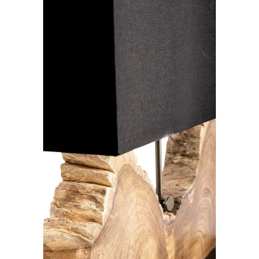 LAMPE DE TABLE NAGA NOIR H55