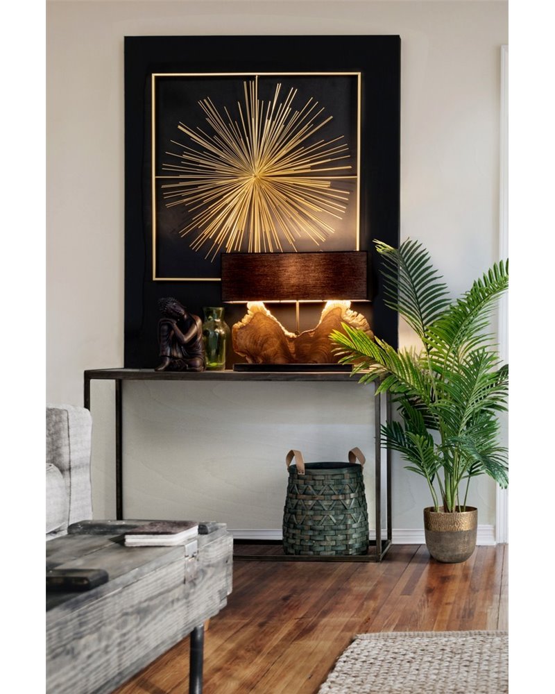 NAGA TABLE LAMP BLACK H55