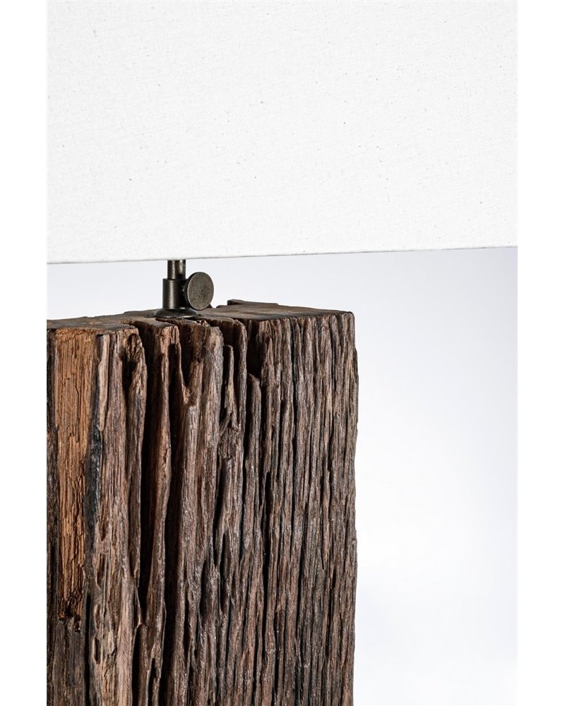 TABLE LAMP HUGO BRASS-WHITE H