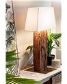 LAMPE À POSER HUGO LAITON-BLANC H