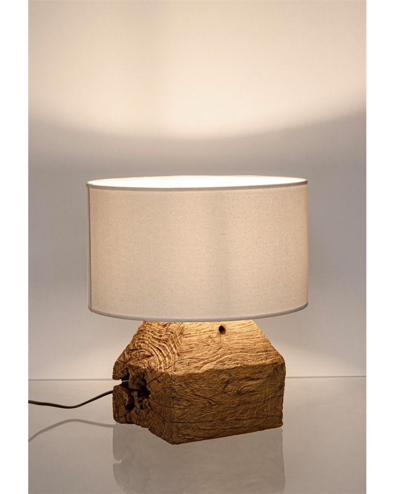 LAMPE DE TABLE LUMEN BLANC H40