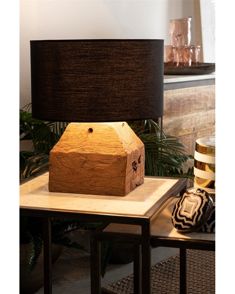 TABLE LAMP LUMEN BLACK H40