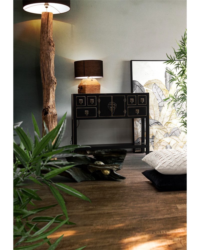 TABLE LAMP LUMEN BLACK H40