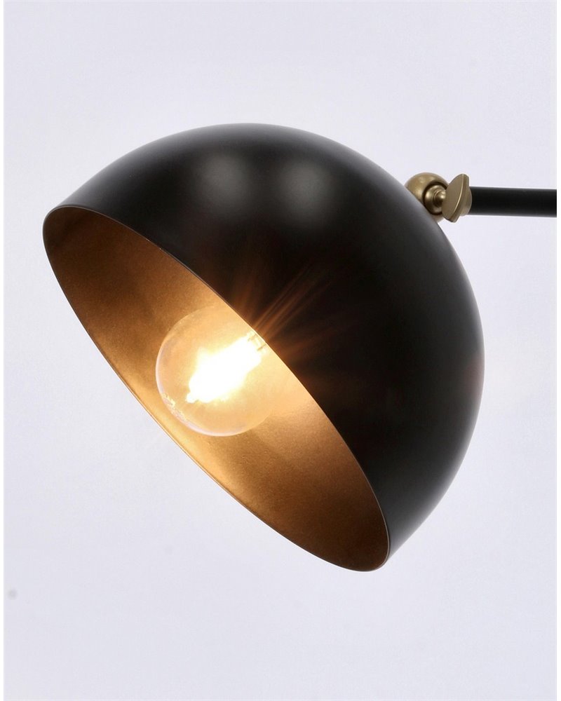 LAMPE À POSER GLASGOW NOIR H41