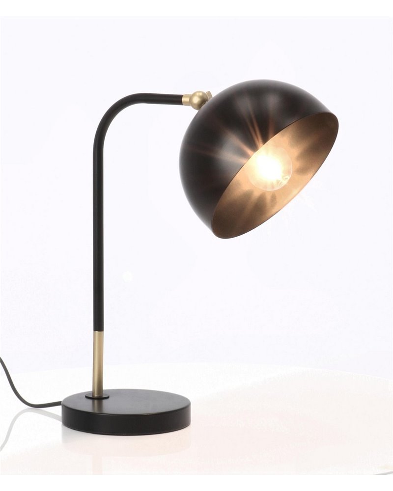 LAMPE À POSER GLASGOW NOIR H41
