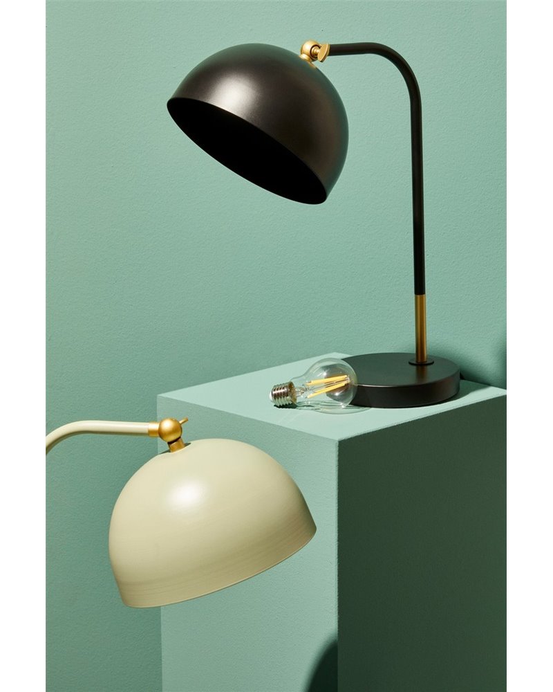 LAMPE À POSER GLASGOW NOIR H41