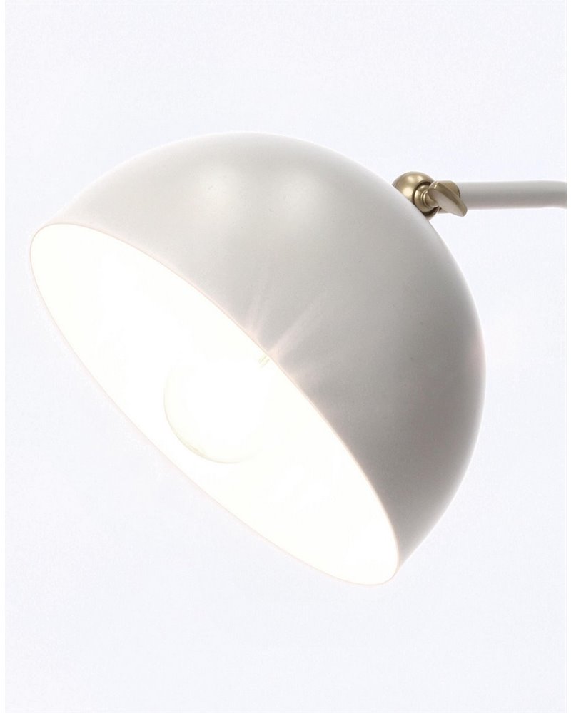 LAMPE À POSER GLASGOW BLANC H41