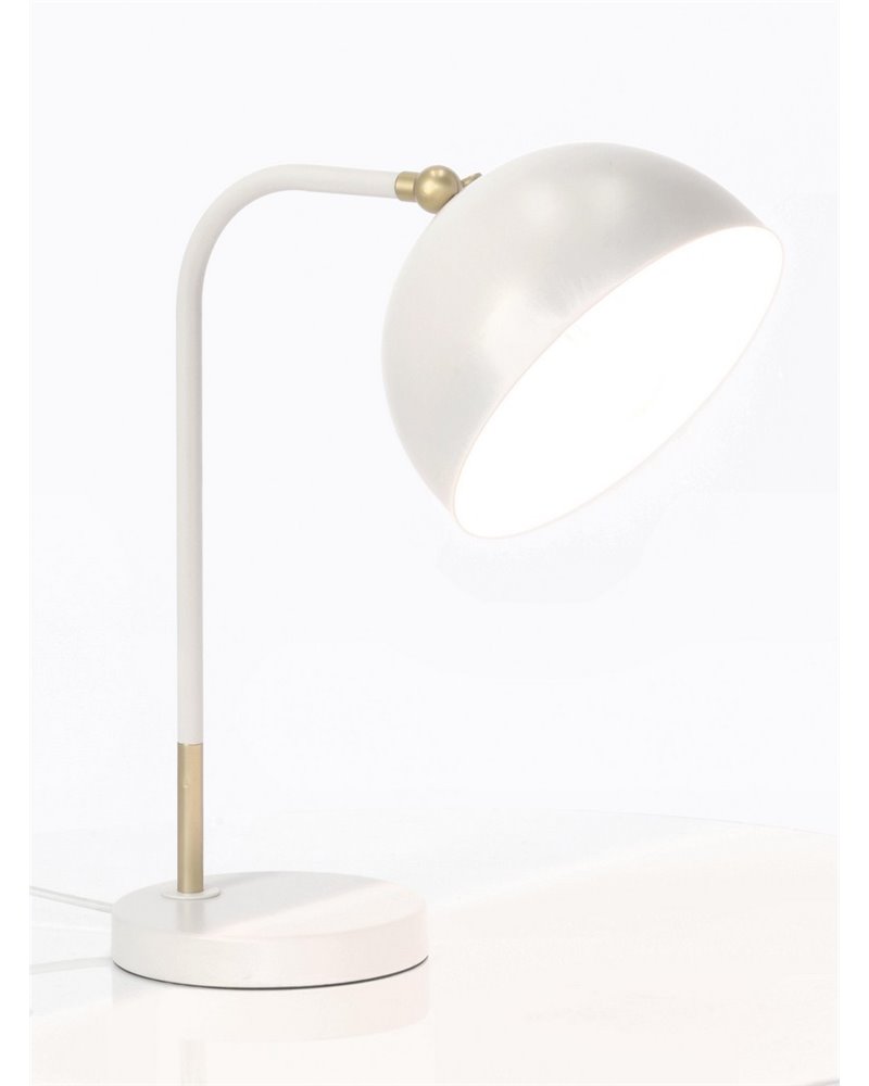 GLASGOW TABLE LAMP WHITE H41