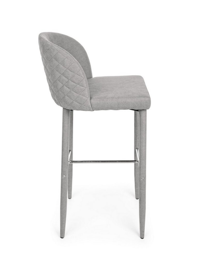 TABURETE BAR CHRIS TEXT GRIS