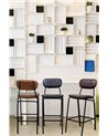TABURETE BAR DEBBIE BORDEAUX VINTAGE