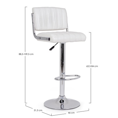 TABURETE BARCLAY BLANCO