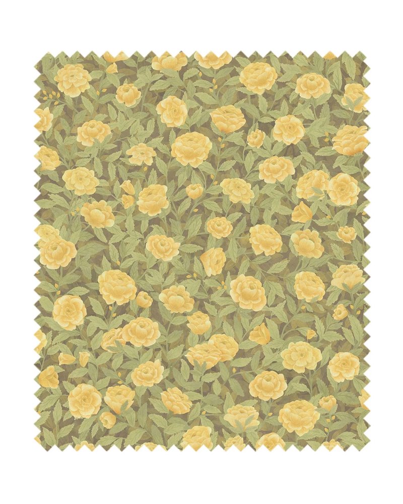 Idyll Roses Linen Union Honey Citrine F121-2011 Idyll Roses Linen Union Honey Citrine F121-2011