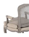 SILLÓN GRIS-BEIGE DM-MADERA SALÓN 58 X 52 X 98,50 CM REF.608023