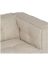 SOFÁ 2 PLAZAS BEIGE TEJIDO SALÓN 147 X 96 X 93 CM REF.603545