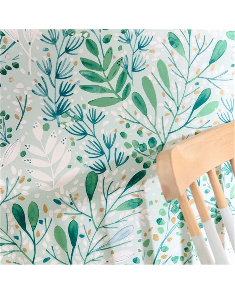 Green Life Joy Vert Bleu Or Fond Vert D' Eau 101697672