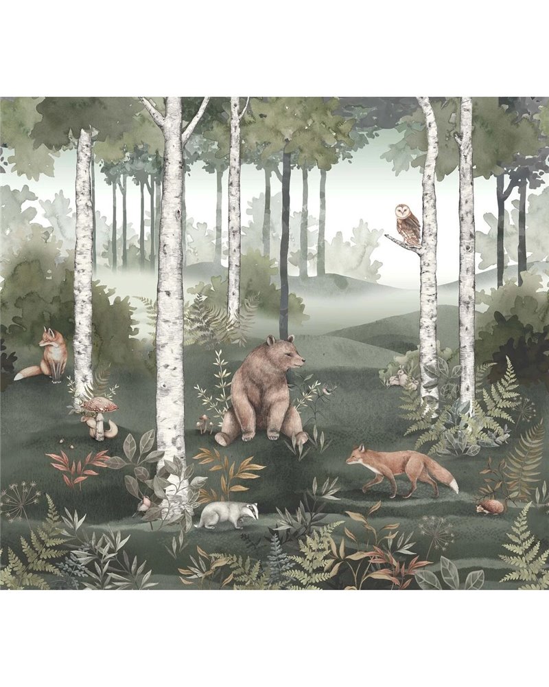 Wild Forest Mural 6943 Wild Forest Mural 6943