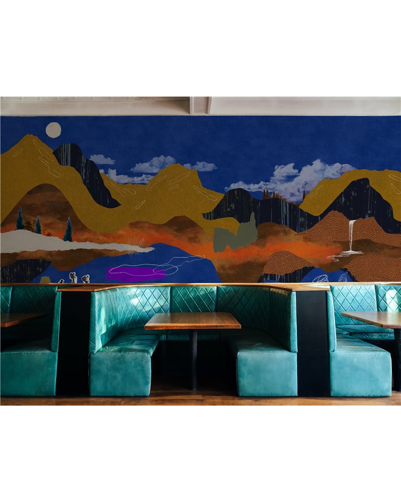 Landscape Collage Blue M5007-5