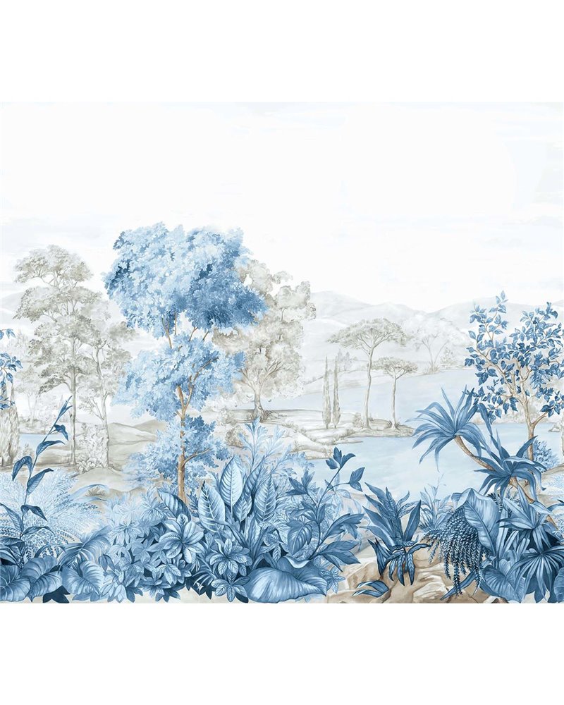 Sugar Quay Walk Mural Sky Blue CL32102M