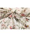 Hummingbirds Cotton Classic Multi & Old Olive On Cream F62-1001