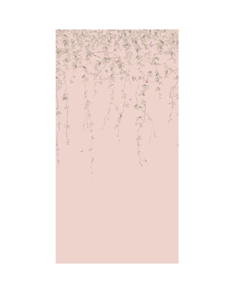 Hummingbirds Flora Stone On Rose Quartz 124-2014 Hummingbirds Flora Stone On Rose Quartz 124-2014