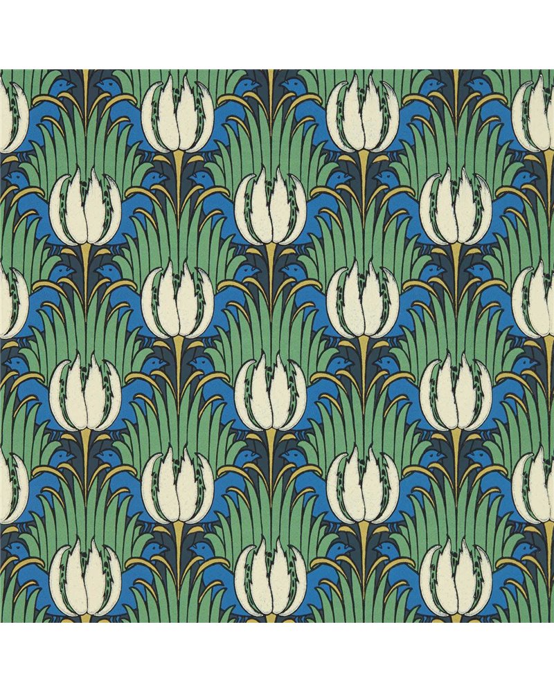 Tulip & Bird Goblin Green & Raven AARC510016 Tulip & Bird Goblin Green & Raven AARC510016