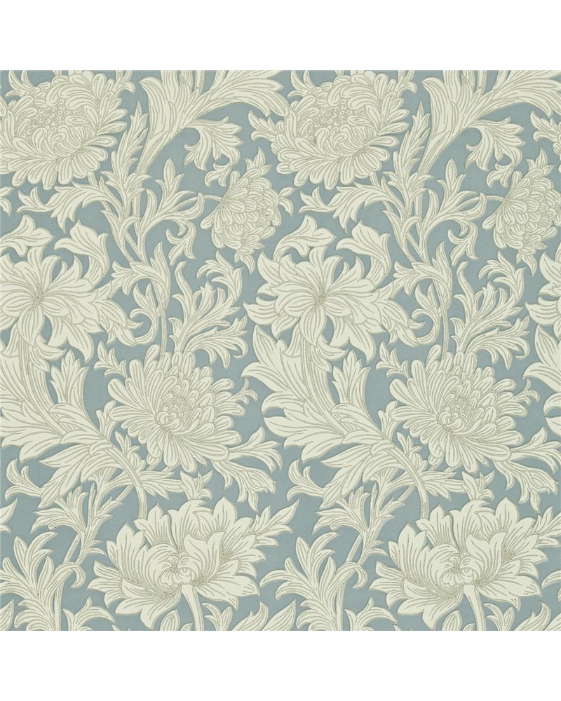 Chrysanthemum Toile China Blue Cream DMOWCH101 Chrysanthemum Toile China Blue Cream DMOWCH101