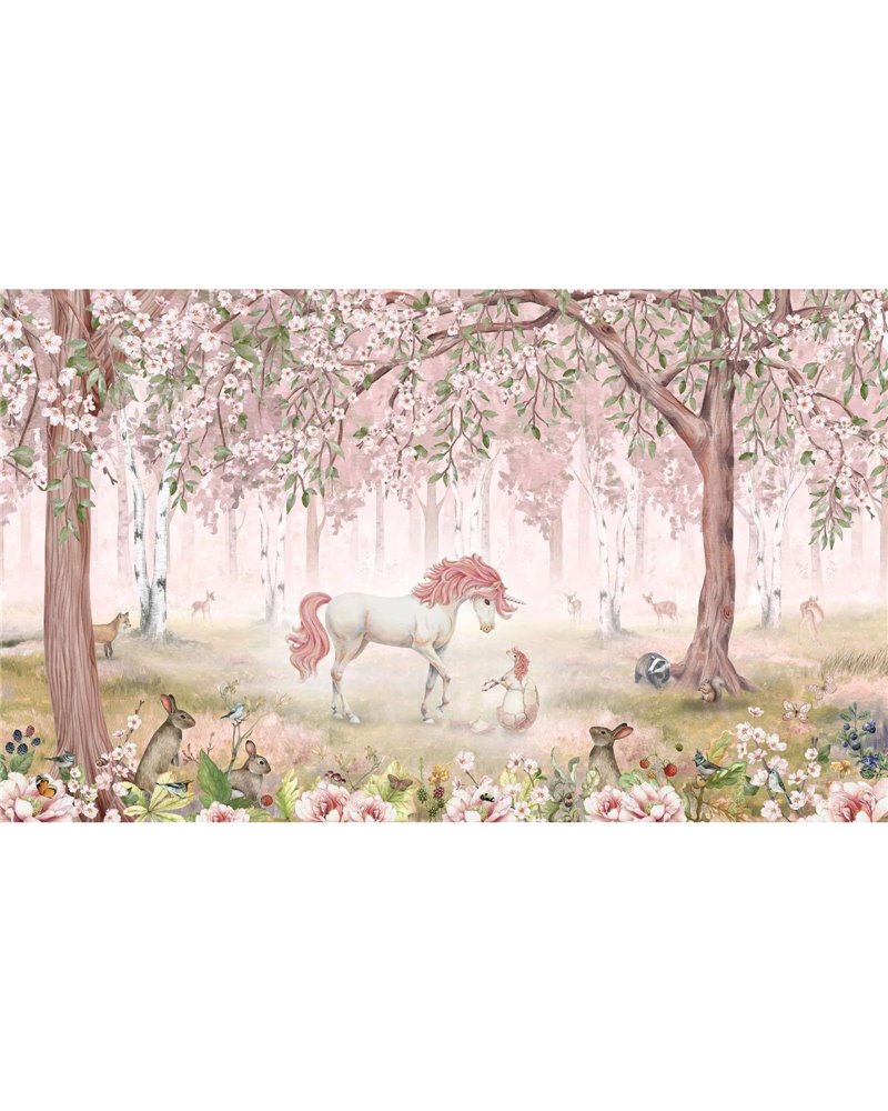 Unicorn Forest - Pink W13917 Unicorn Forest - Pink W13917