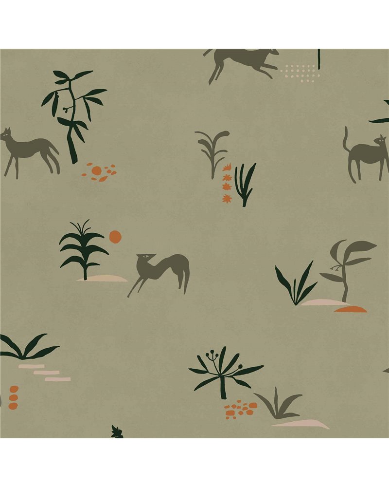 Prehistoric Creatures Green NP5106-4 Prehistoric Creatures Green NP5106-4