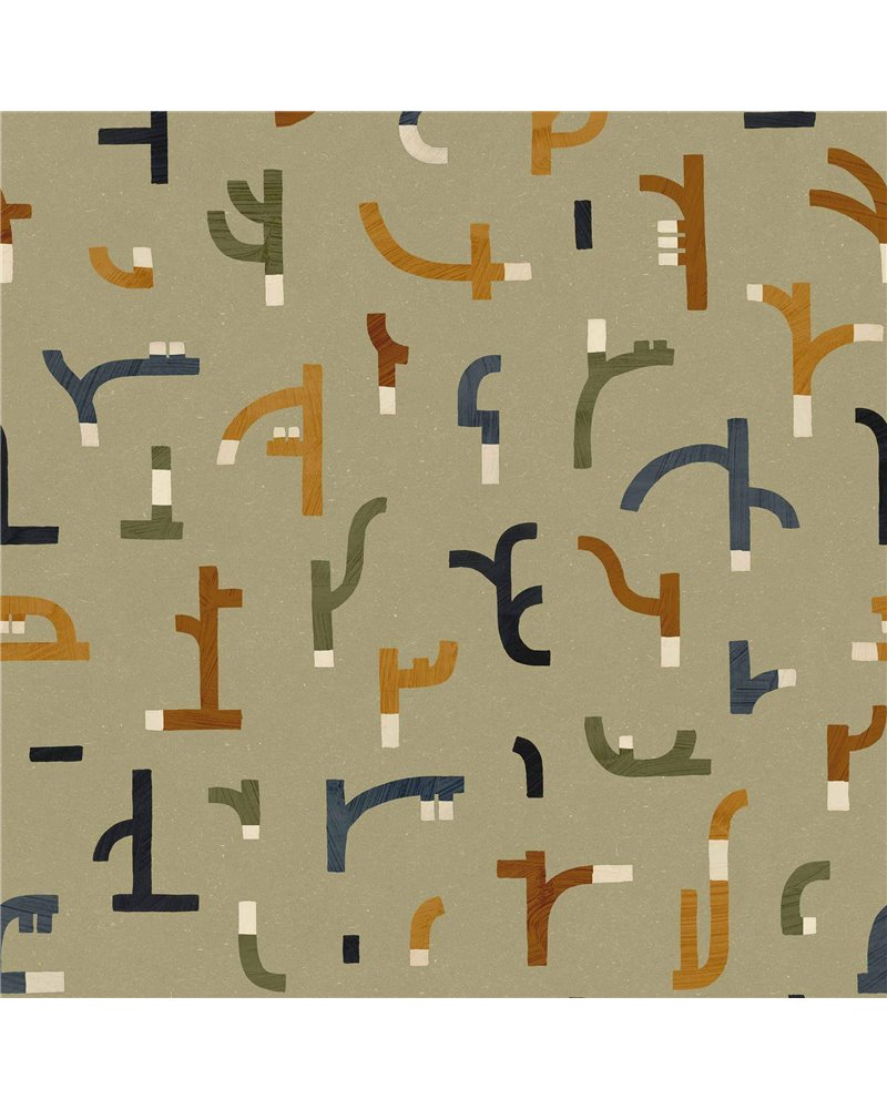Tribal Tongue Green NP5104-5 Tribal Tongue Green NP5104-5